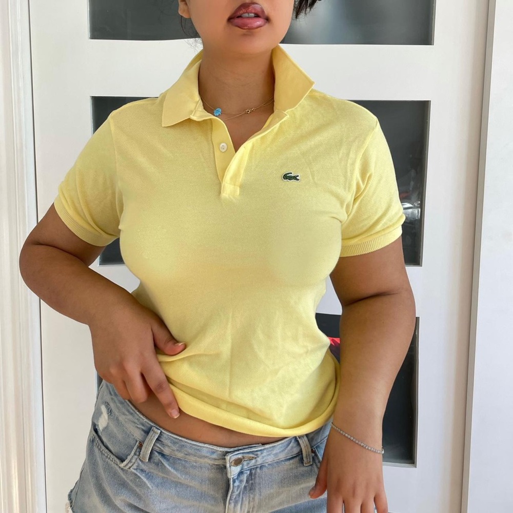 Vintage Yellow Lacoste polo shirt 🐊